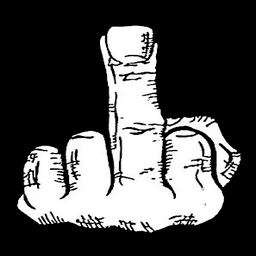 Middle finger for Cowpattie NoBrain